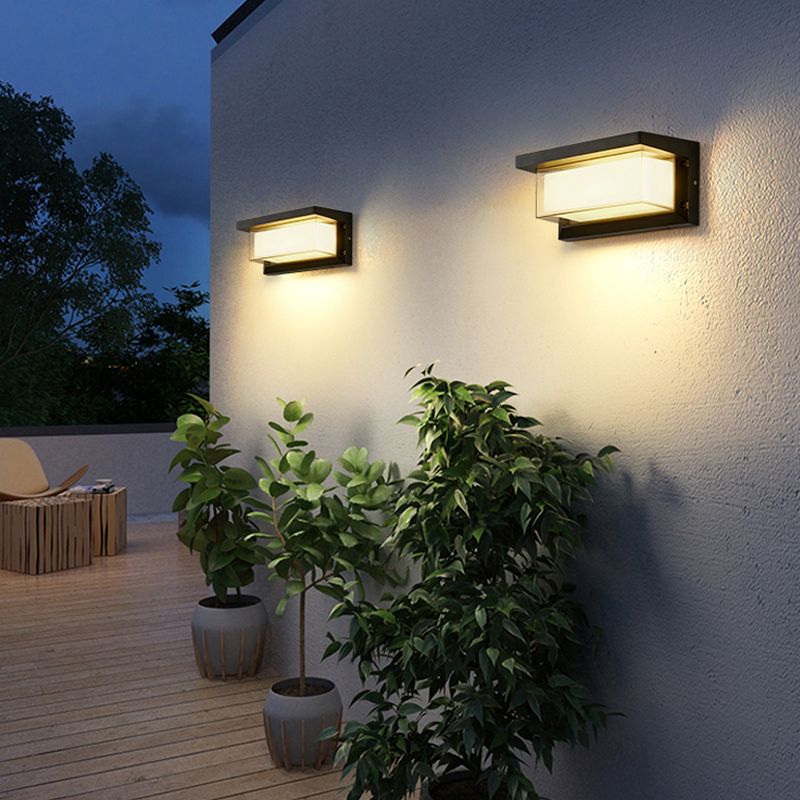 2 dimensioni per la lampada moderna opzionale per illuminazione calda/bianca esterna