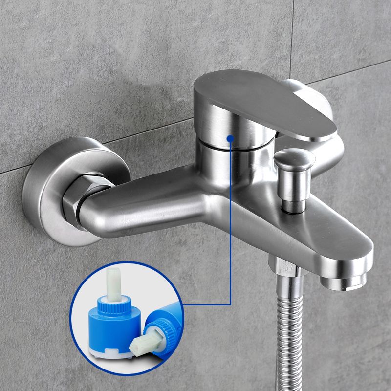 Contemporary Tub Filler Trim 304 Stainless Steel Wall Mount Tub Faucet