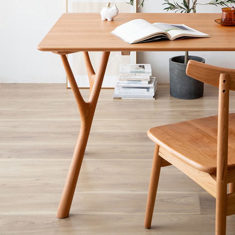 Moderner Stil Rechteck 4 Fuß Hausmöbel Massivholz Esszimmer Sammlung