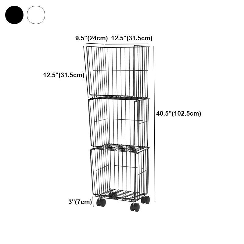 Libreria verticale in metallo standard in stile contemporaneo per la casa