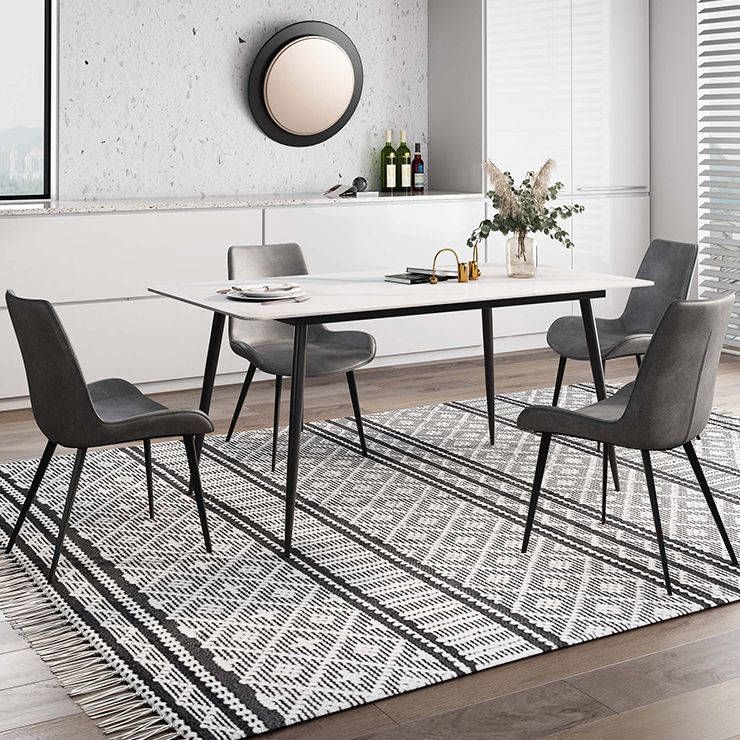 Rectangle Stone Home Furniture Industrial Style Dining Room Collection