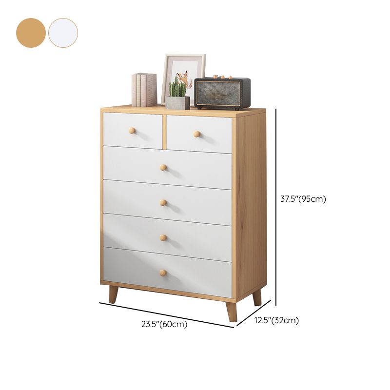 Contemporary Wood Storage Cabinet Modern Drawers Included Accent Chest