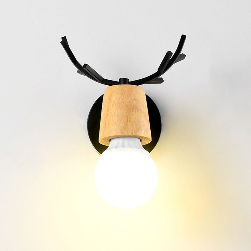 MODERNA MACHAROON ANDLED SHADE SCONTI SCONCE METALE 1 PONCES LIGHT per camera da letto