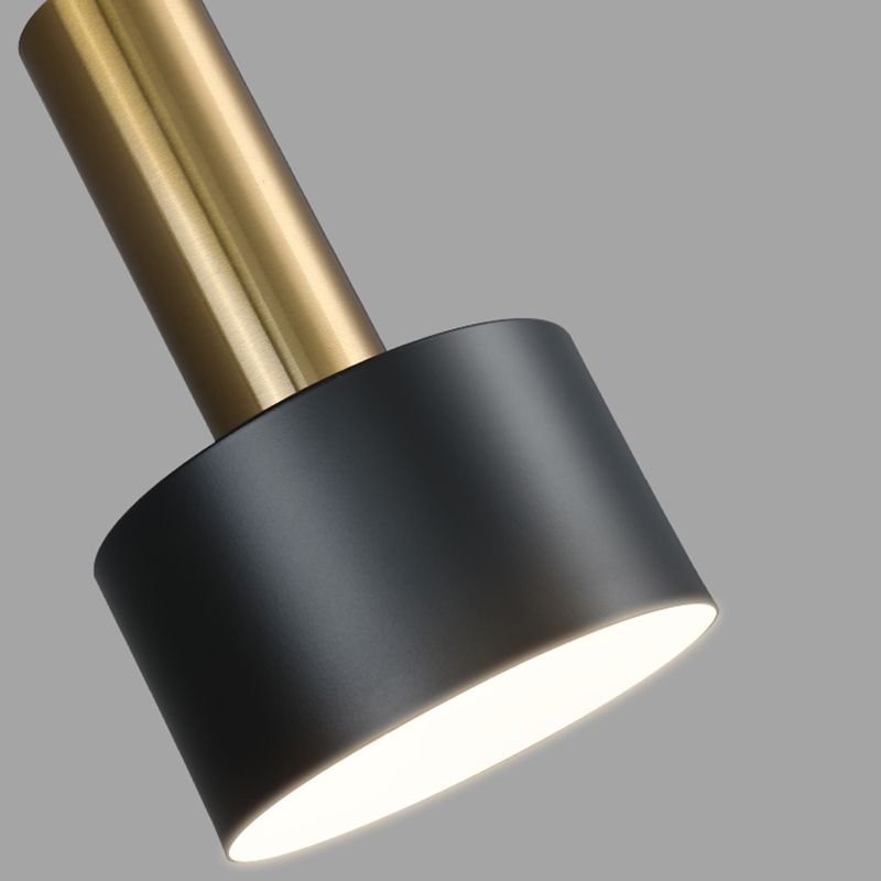 Cylindre métal suspendu plafonnier légère style nordique