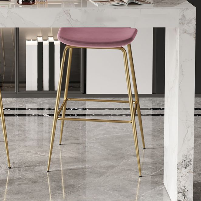 Glam Style Stone Bar Dining Table Rectangle Bar Table for Indoor