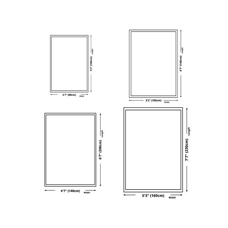 Beige Color Piece Rug Polyester Line Indoor Rug Non-Slip Backing Rug for living Room