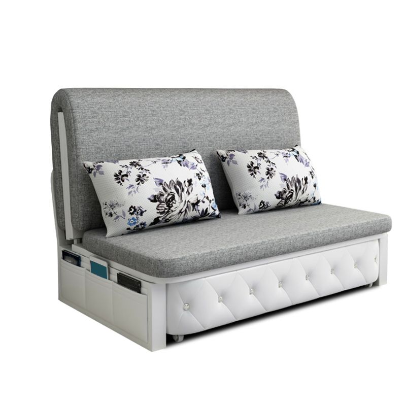 Armless Cotton Blend Contemporary Convertible Bed Sofa Couch