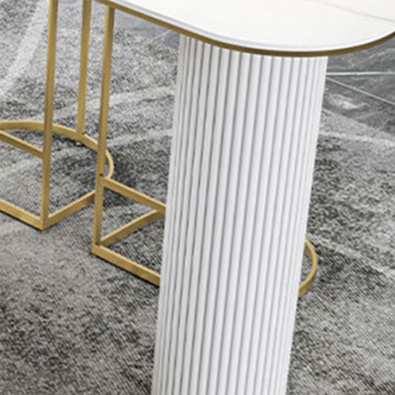 Modern Style Stone Bar Table Bar Double pedestal Bar Desk for Indoor