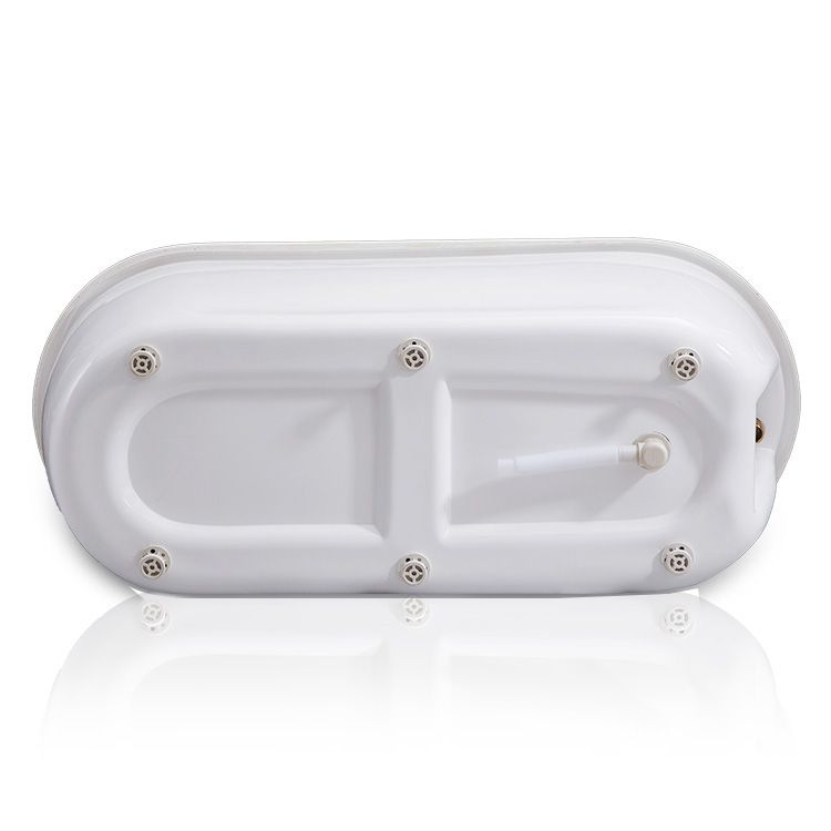 Modern Oval Bathtub Acrylic Stand Alone Soaking Soaking Bath
