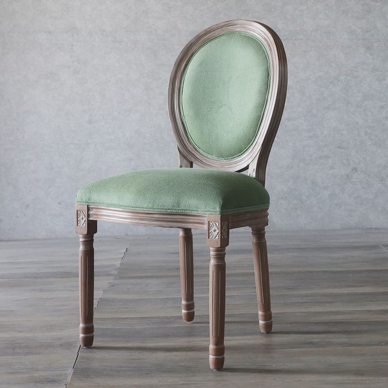 Chaise de salle à manger de Style campagnard, chaise d'appoint à dossier King Louis avec pieds en bois pour usage domestique