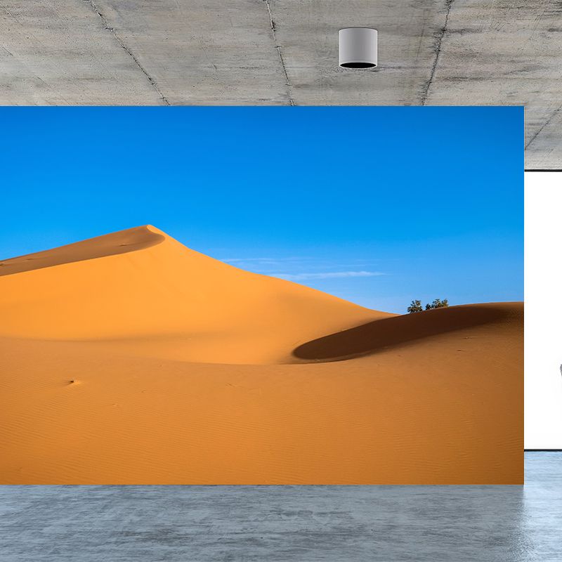 Photography Mural with Desert Pattern Moisture Resistant Modern Style Bathroom Wall Art