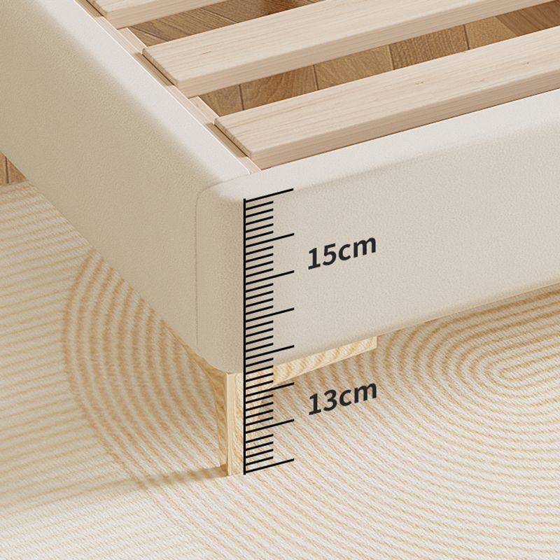 Scandinavian 11.02 " Tall Wooden Frame Platform Bed for Bedroom