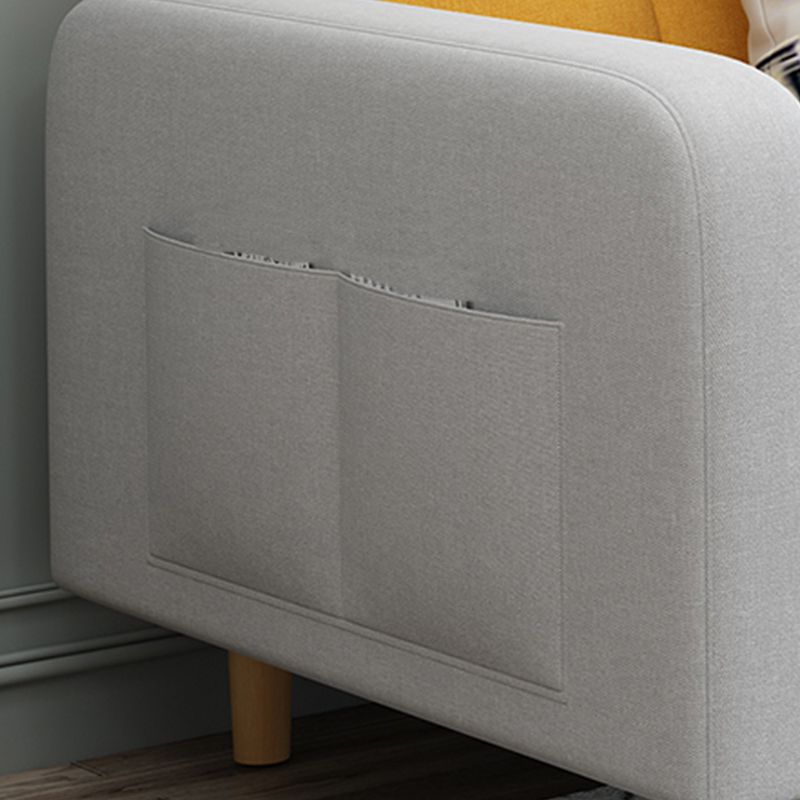 Convertible Biscuit Back Sofa Bed 32.28"High Square Arm Sofa for Apartment