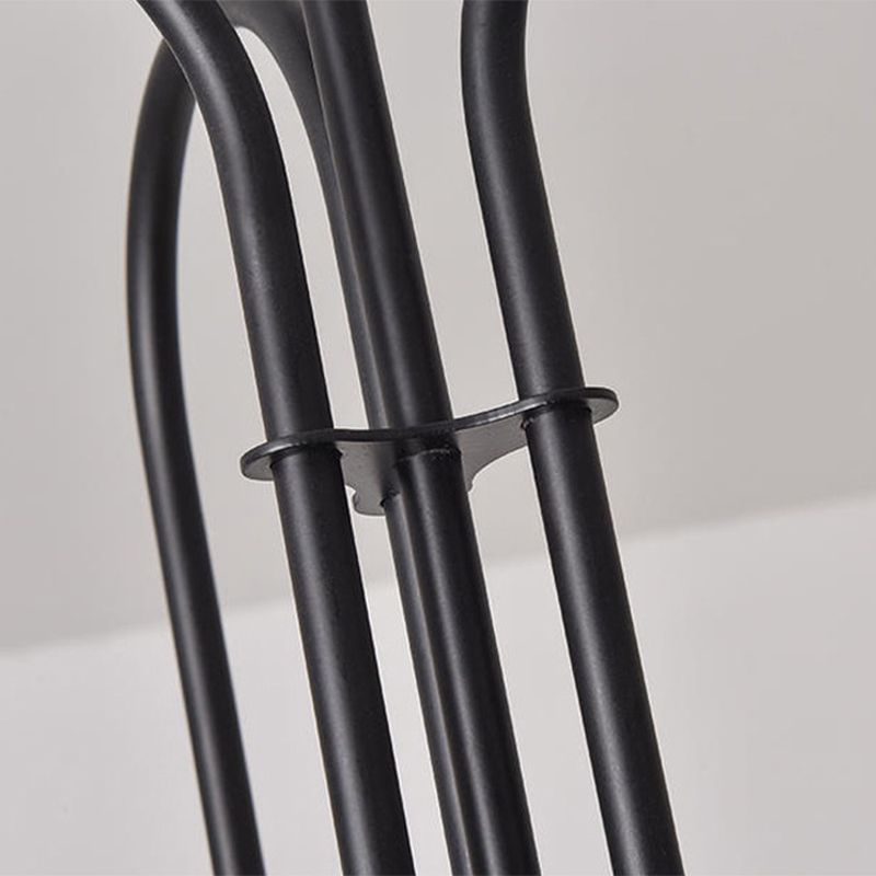 Witte glazen bal schaduw kroonluchter licht 6 lichten metaal minimalisme moderne stijl hangende lamp voor woonkamer