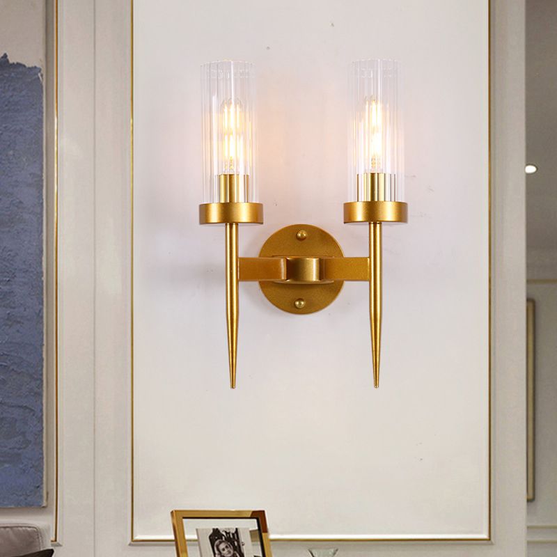 Minimalist Style Wall Sconce Lighting Geometric Glass Shade Wall Lighting Fixtures