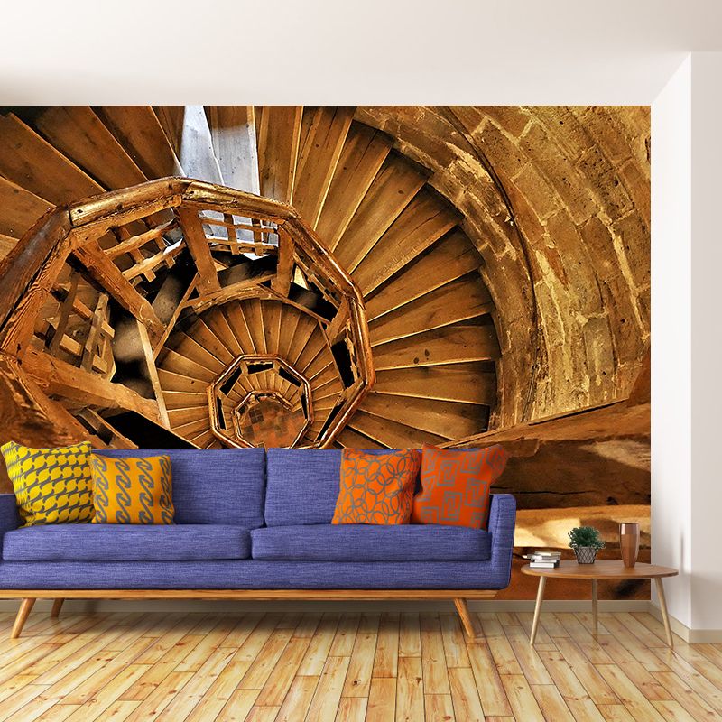 Eco-friendly Spiral Staircase Mural Decal Wallpaper Wall Mural for Home