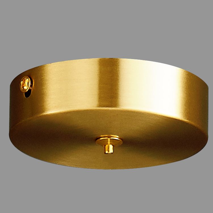 Pendre en forme de laiton Round Light Minimaliste LED Metal Suspension Light