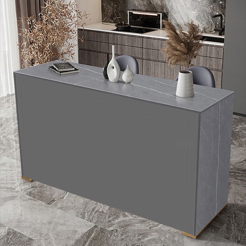 Modern Style Rectangle Bar Table 1/2/3 Pieces Stone Bar Table Set for Home Use