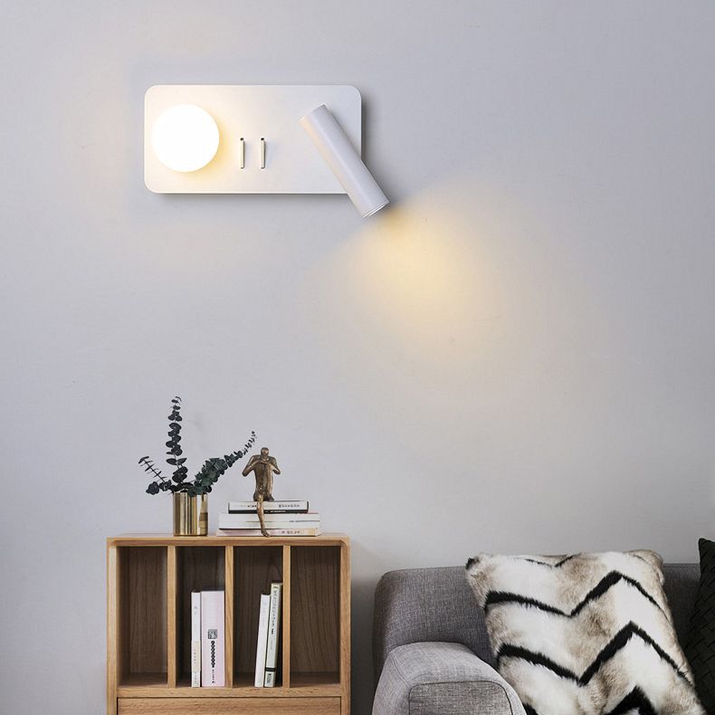 Modern Simplicity Style Bedside Reading Lamp Spotlight Design LED Wall Sconce for Bedroom