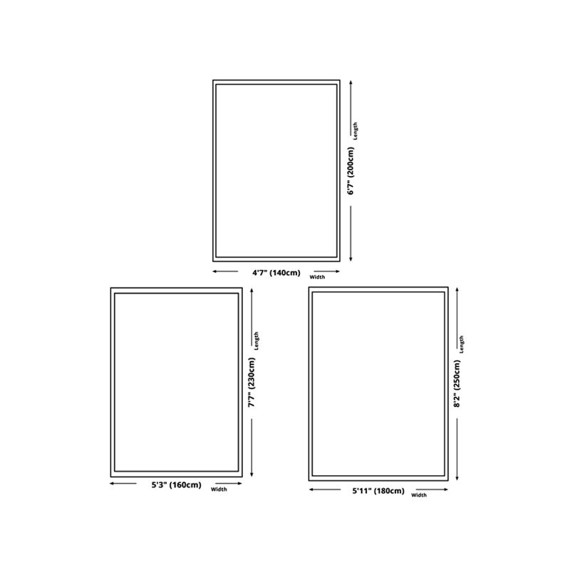 Grau-Gradienten-Rampenteppich Polyester Casual Teppich nicht rutscher Backing Teppich für Wohnzimmer