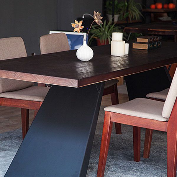 Modern 1/5 Pieces Dining Set Rectangle Wood Dining Table for Dining Room