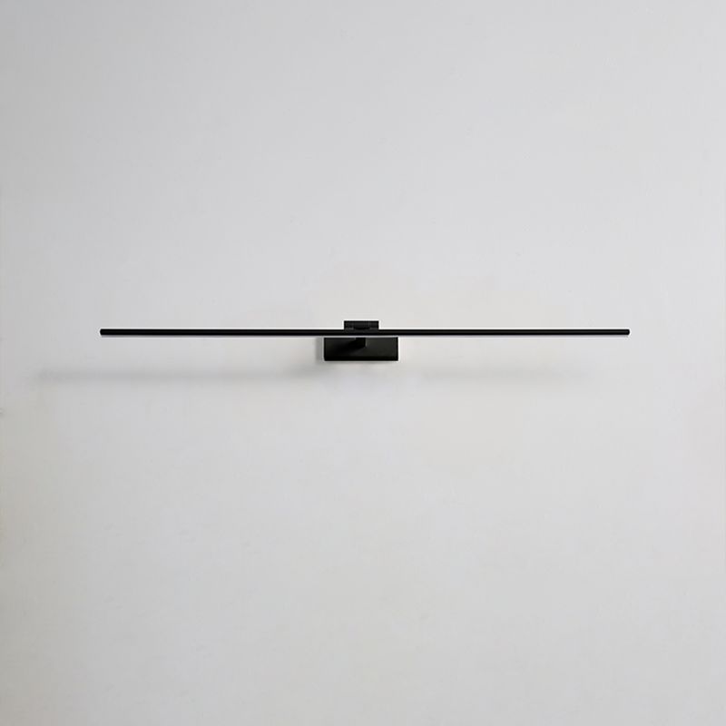 Moderno stile minimalista a parete lineare a parete vanità luci in alluminio sconde murale per bagno per bagno