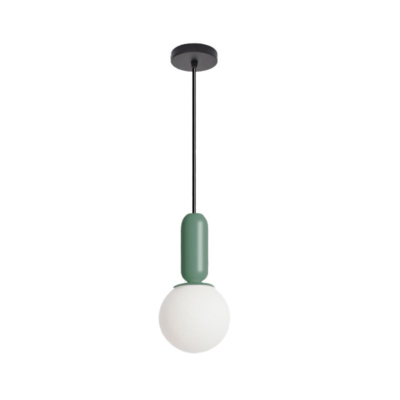 Nordic Elemy Bare Bulbe Pendant Light 1 Head Hanging Lampe for Study Room Bedroom