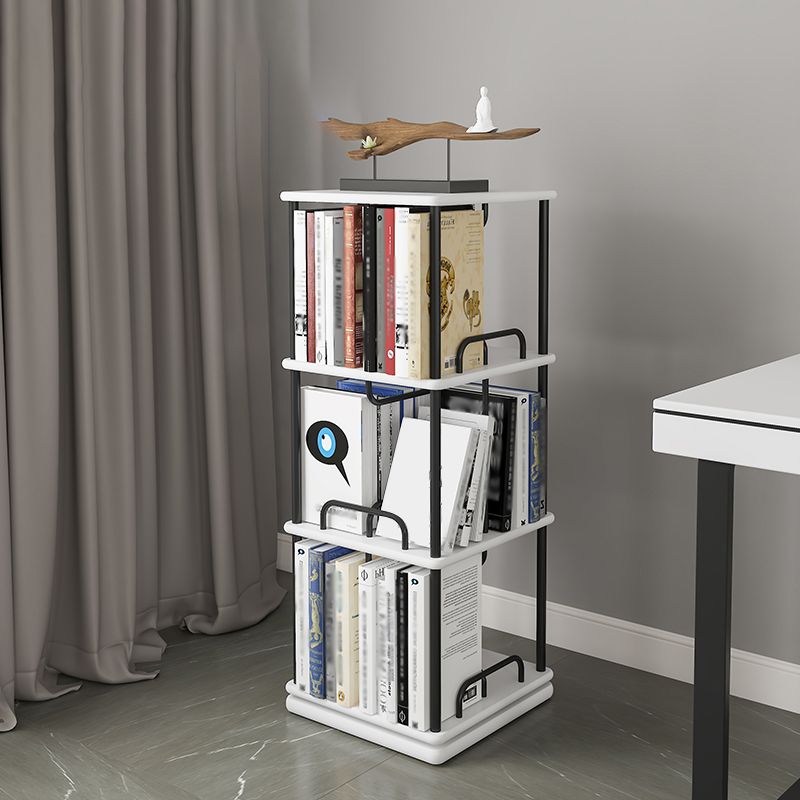 Glam Open Etagere Bookshelf Iron Ferro Telefono in legno in legno scaffale