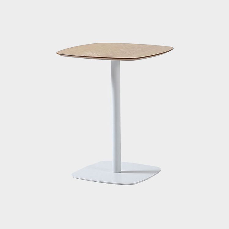 Metal Industrial Dining Table Manufactured Wood Top Table with Pedestal Base