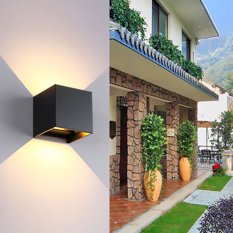 Zeitgenössische einfache Wandleuchte LED Black Wall-Washer Light für Wohnzimmer