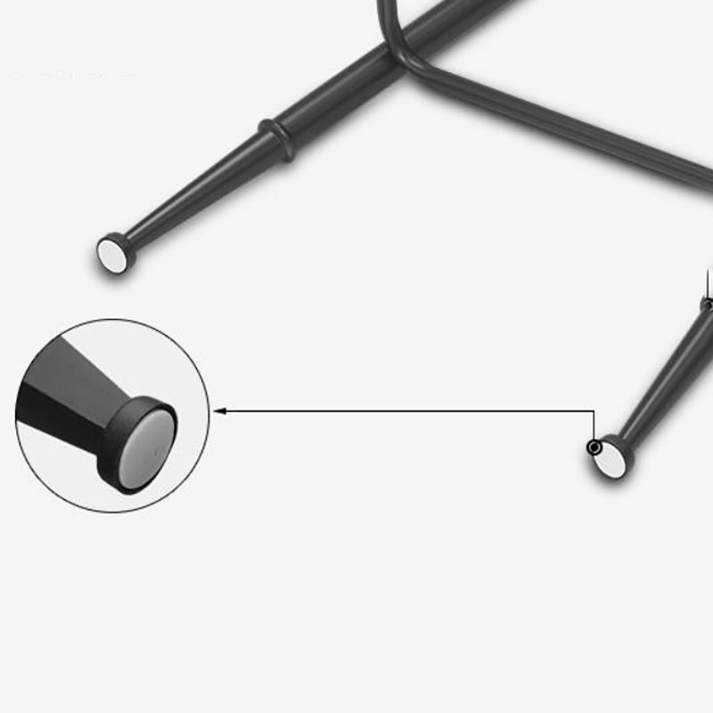 Modern Armless Backrest Counter Stool Iron Bar Stool with Seat and Pedal for Bar