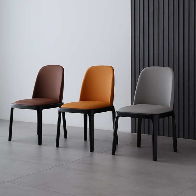 Wood Industrial Indoor-Outdoor Side Chair Parsons Dining Chair