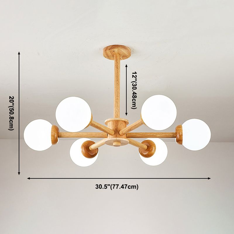 Globe Chandelier Pendant Light Modern Multi-Head Chandelier Lamps Fixtures for Living Room