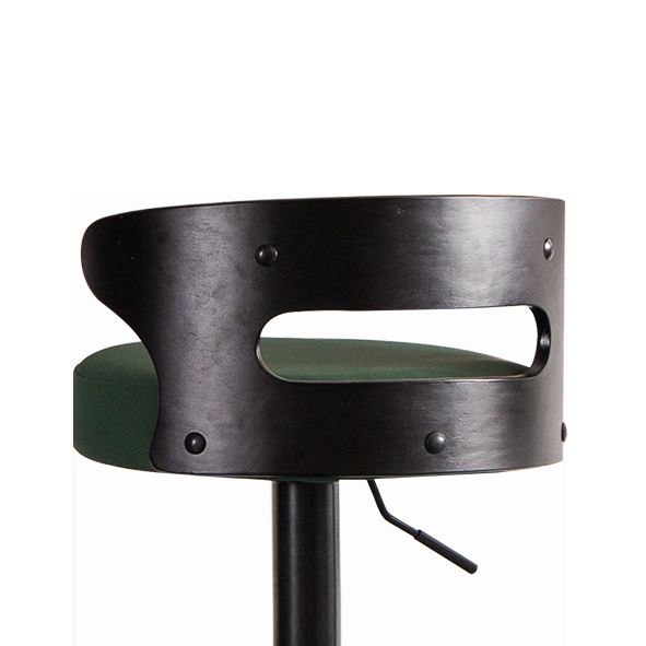 Contemporary Liftable Bar Stool Round Counter Bar Stool with Metal Legs