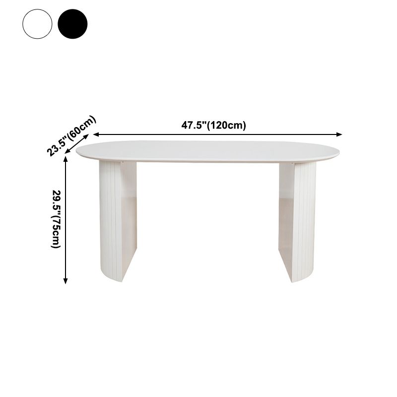 Contemporary Style Oval Dining Table Solid Wood Furniture for Dining Room