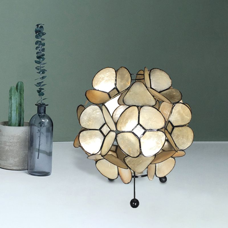 Lampe de nuit en acrylique LED moderniste en fleur en or avec trépied en fer noir