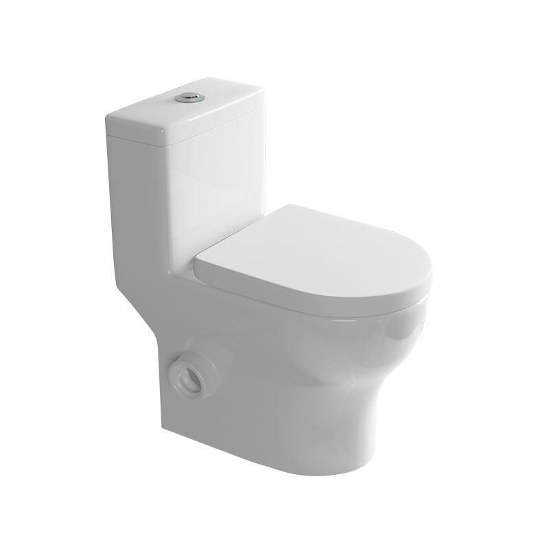 Contemporary Floor Mount Flush Toilet White Urine Toilet for Bathroom
