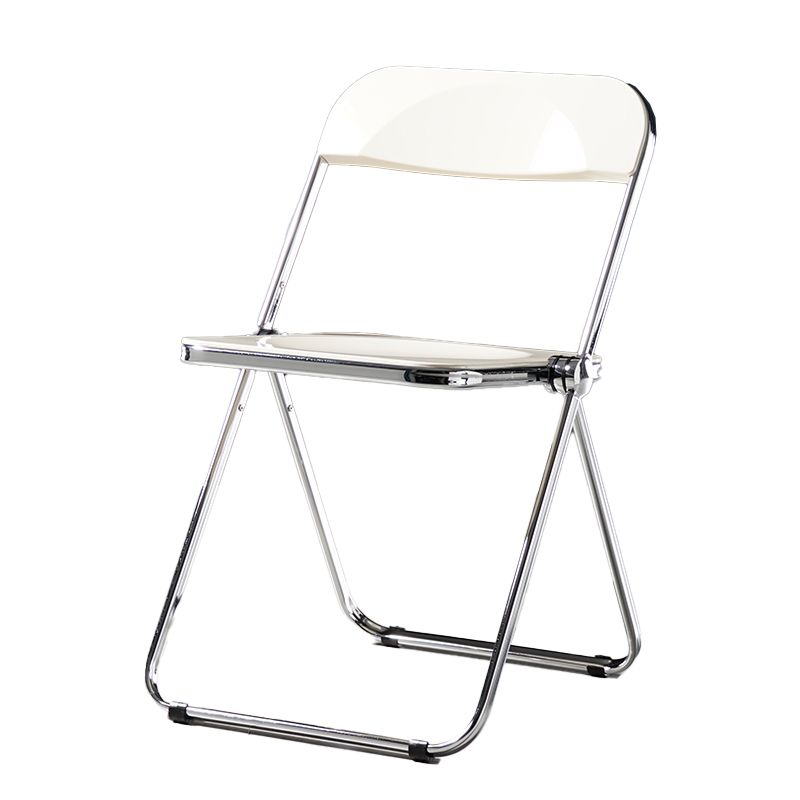Silla sin brazos de comedor de plástico industrial, silla lateral de comedor con respaldo abierto para restaurante
