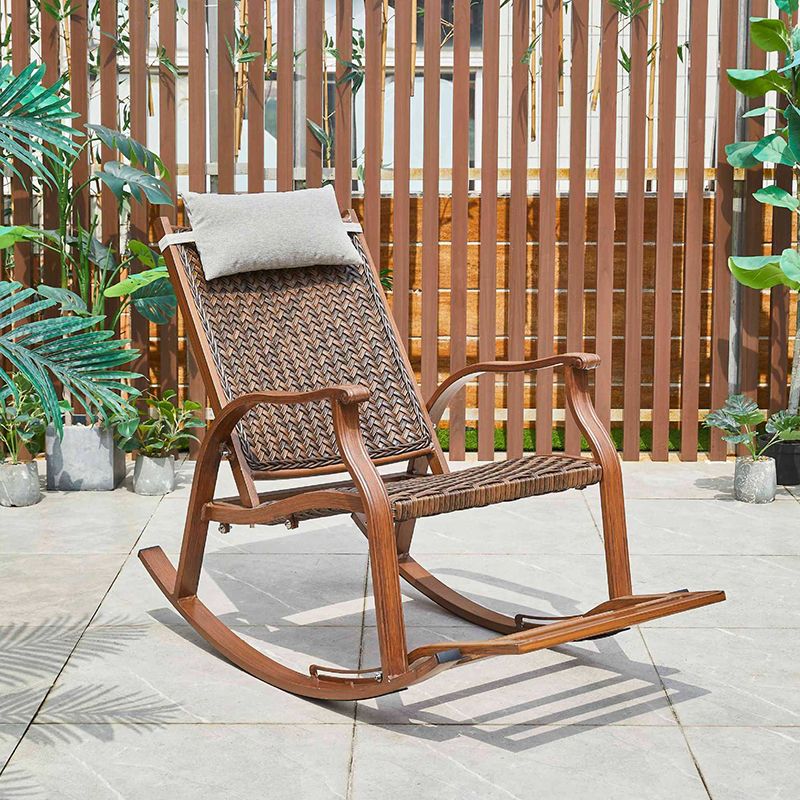 Modern Style Natural Rattan Rocking Chair Indoor Sofa Rocking Chair