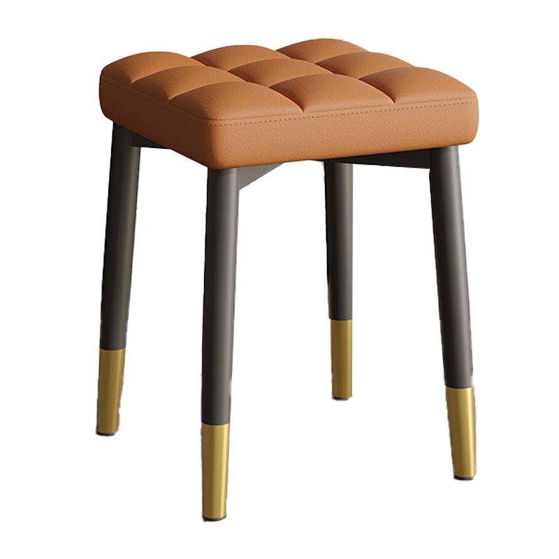 White Modern Standard Leather Solid Color Water Resistant Indoor Standard