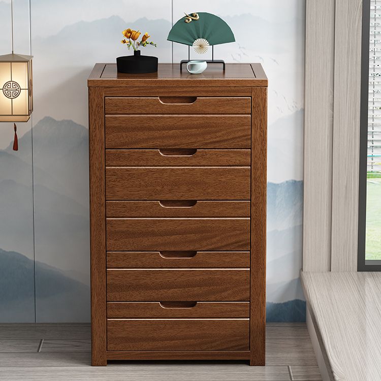 Contemporary Storage Chest Solid Wood Dresser with 3/4/5/6 Drawers