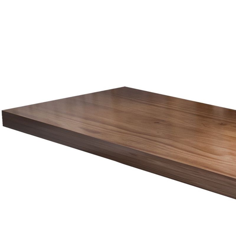 Rectangle Dining Table Industrial Dining Table with Iron Base