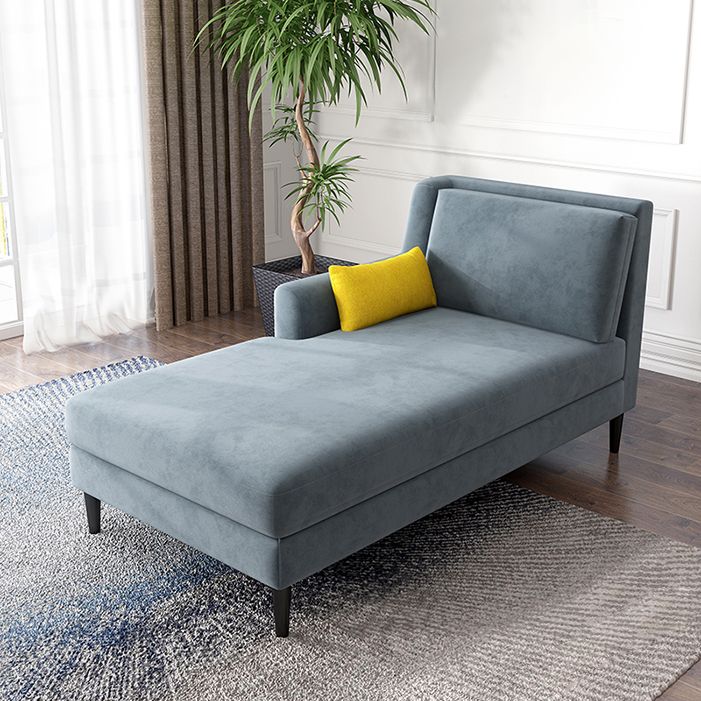 Modern Style Upholstered Chaise Living Room Square Arms Chaise