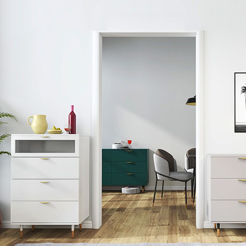 Classic Glam Storage Chest Manufactured Wood Dresser with 3 Drawers