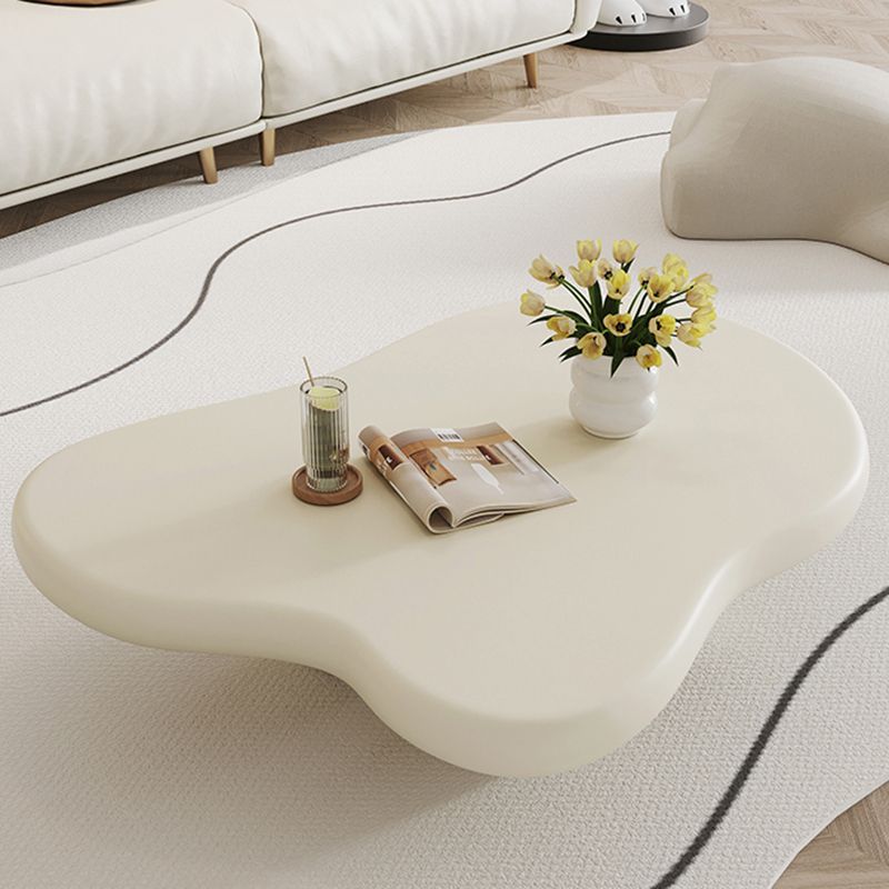 Scandinavian 4 Legs Coffee Table Solid Wood Geometric Cocktail Table