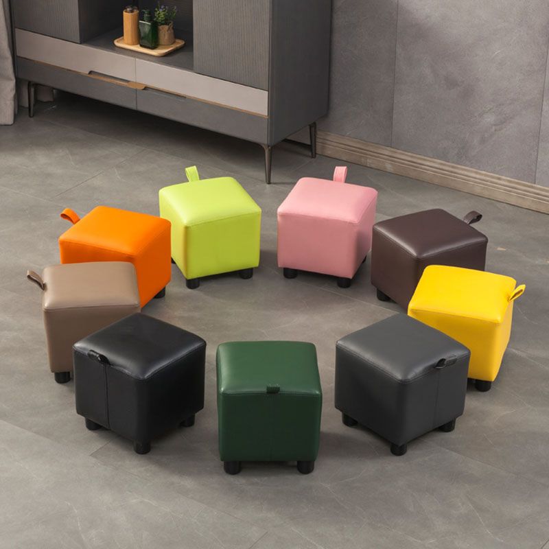 Faux Leather Standard Square Water Resistant Indoor Standard