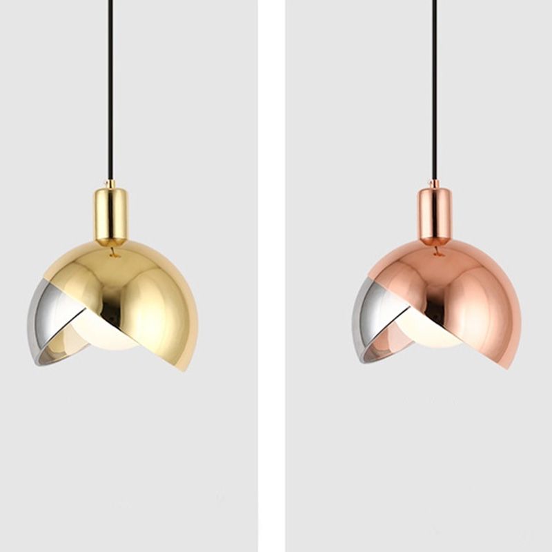 Globe -LED -Einzelheizenlicht im modernen kreativen Stil Schmiedeeisen -Hanglampe mit Glasschatten