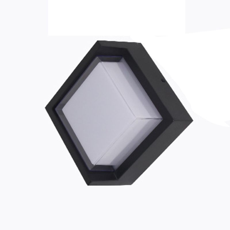 Square Wall Lighting Simplicity Metal 1 Light Rustic Wall Sconces in Black