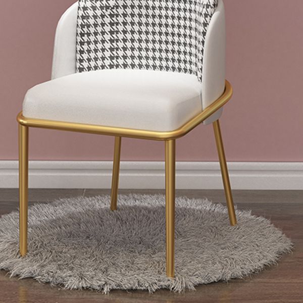 Silla de comedor tapizada de estilo escandinavo, silla de comedor individual con respaldo sólido