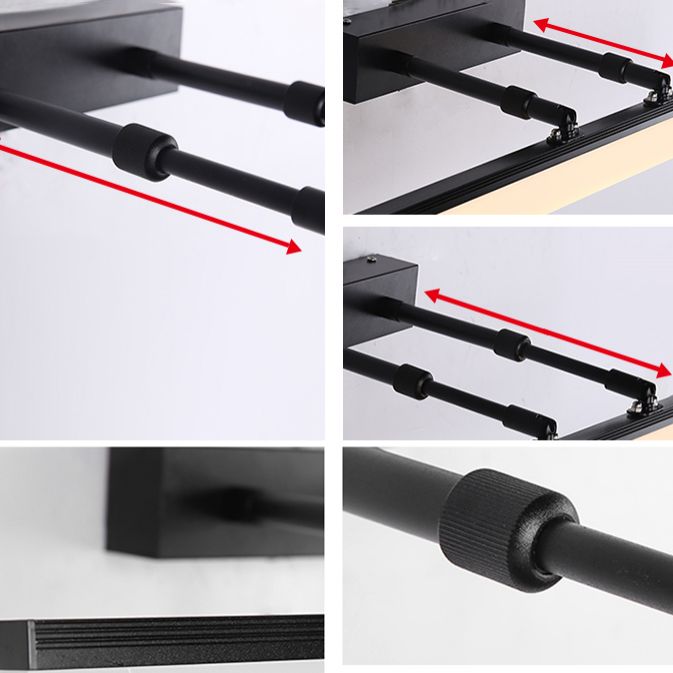 Mirrores minimalistas Dino de luz LED de pared con sombra acrílica para el baño